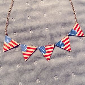American Flag Necklace